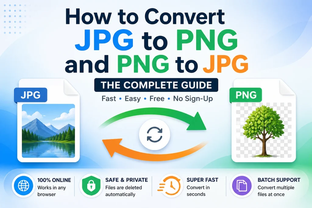 How to Convert JPG to PNG and PNG to JPG