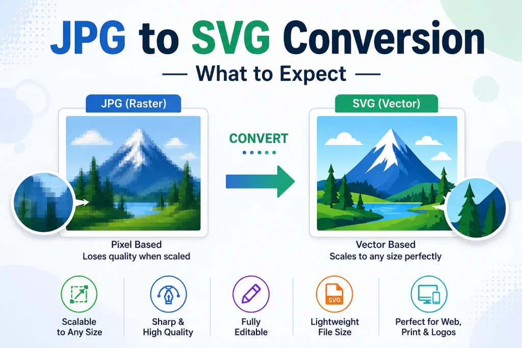 JPG to SVG Conversion — What to Expect