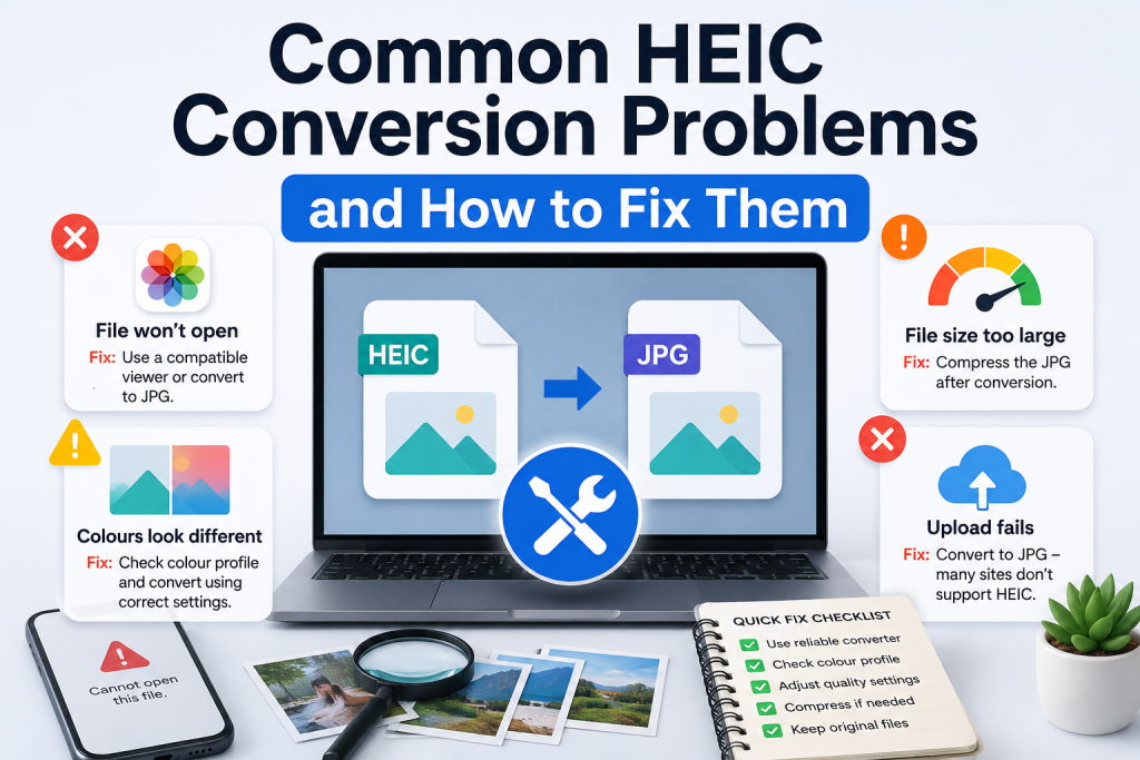 Common HEIC Conversion Problems and How to Fix Them
