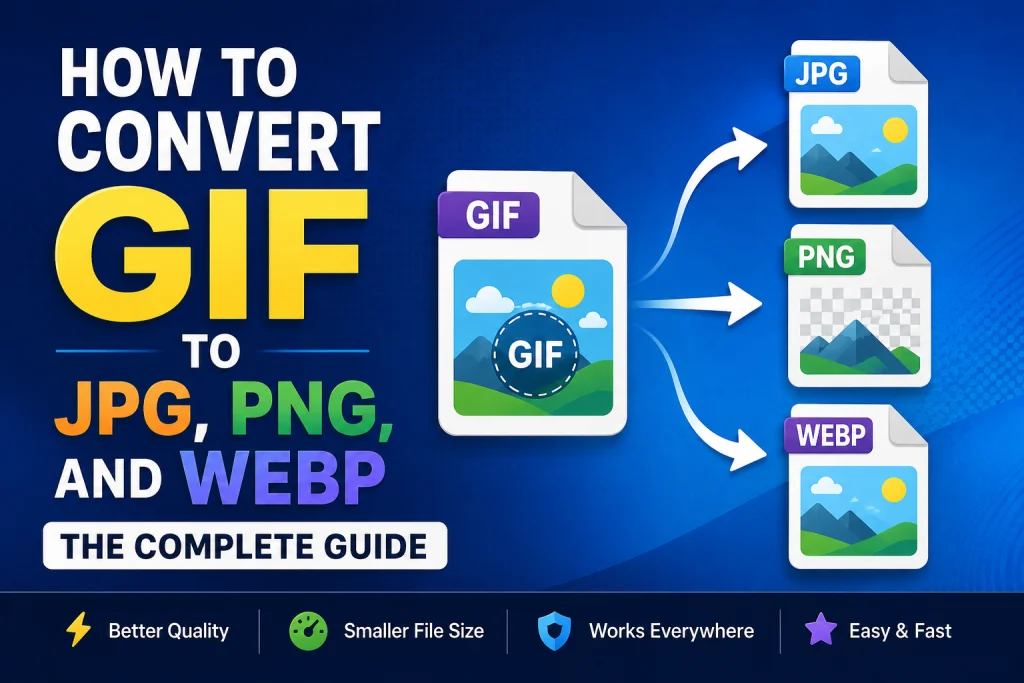 How to Convert GIF to JPG, PNG, and WebP — The Complete Guide