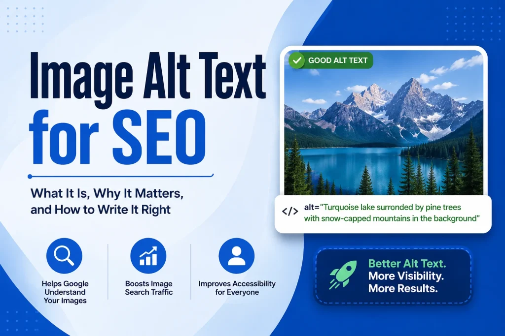Image Alt Text — What It Is, Why It Matters, and How to Write It for SEO