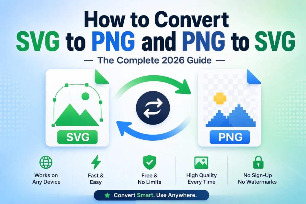 How to Convert SVG to PNG and PNG to SVG — Complete Guide