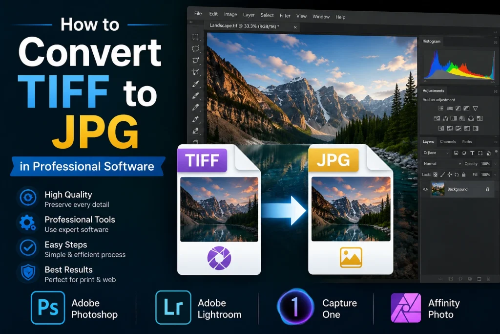 How to Convert TIFF to JPG in Professional Software