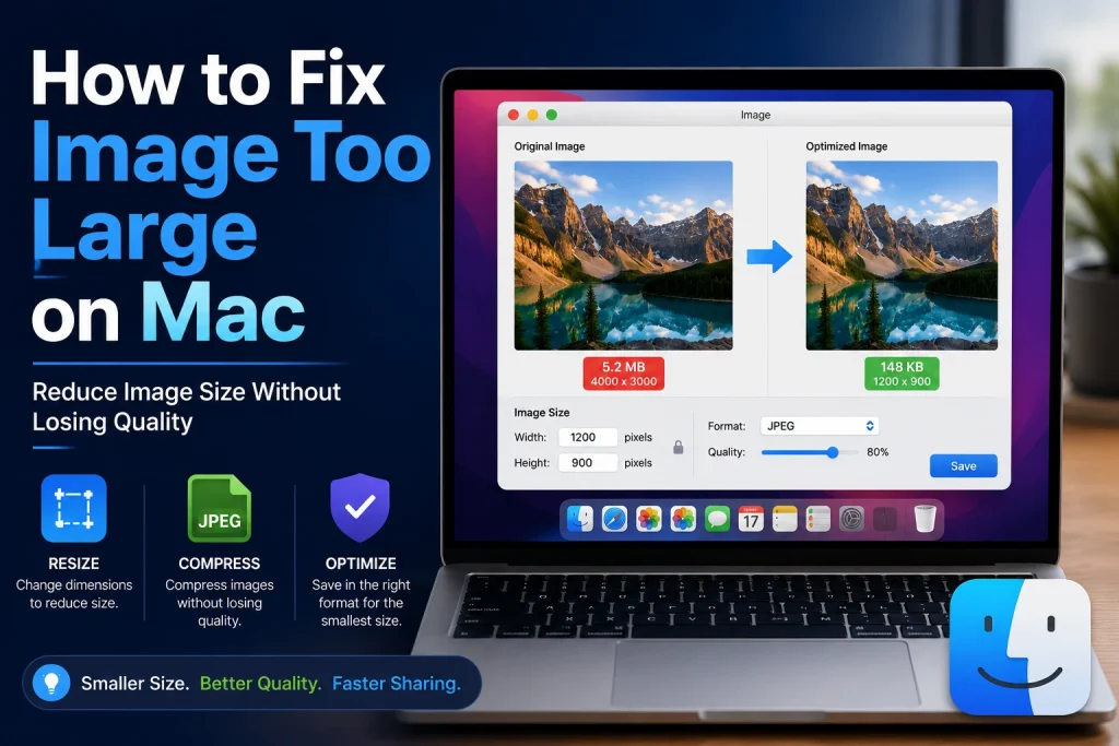 How to Fix Image Too Large on Mac