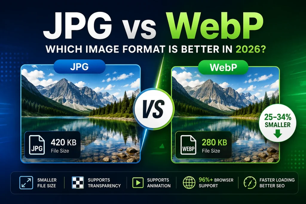 JPG vs WebP — Which Image Format Is Better in 2026