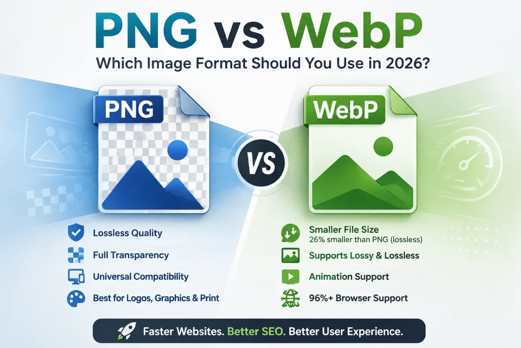 PNG vs WebP — Which Format Should You Use in 2026