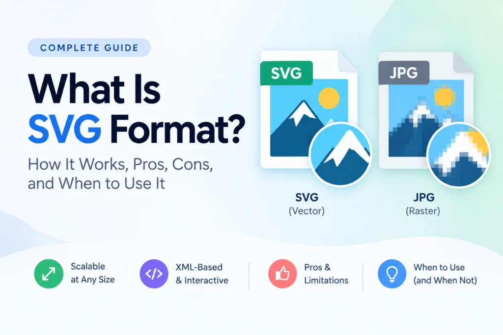 What Is SVG Format — How It Works, Pros, Cons and When to Use It