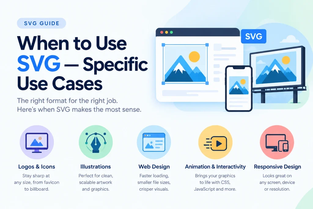When to Use SVG — Specific Use Cases