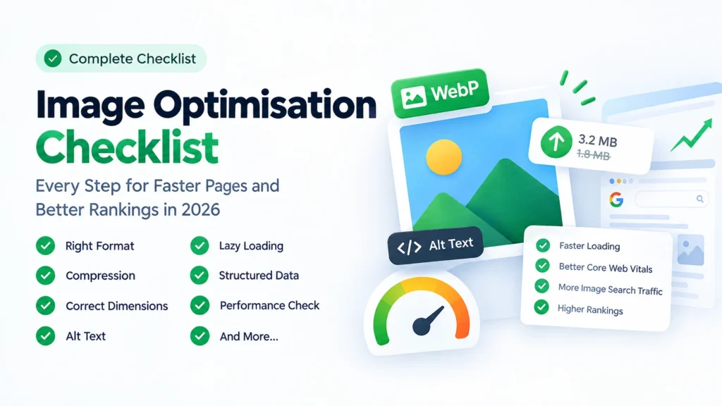 Image Optimisation Checklist — Complete Guide for 2026